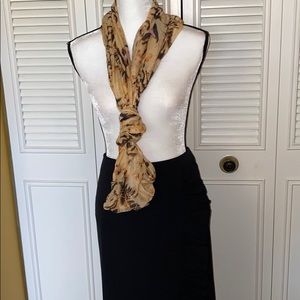 Black skirt 20w and infinity scarf
